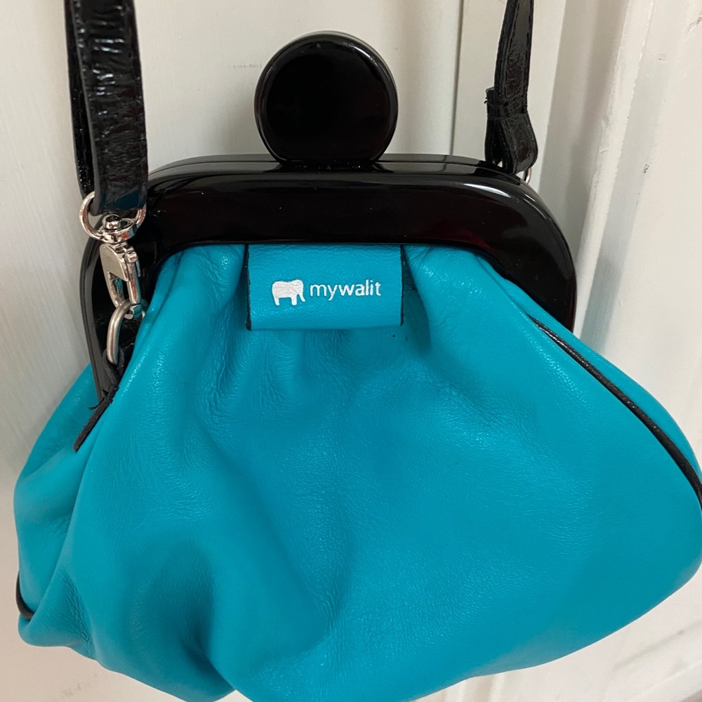 MYWALIT SUPER CUTE SMALL PURSE TURQUOISE CROSSBODY